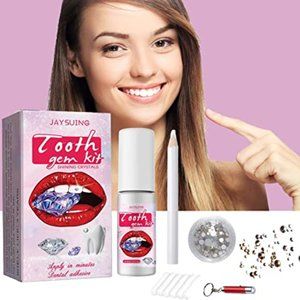 2/ $25  TOOTH JEWELRY GEMS KIT dental diamonds, jewels for teeth, tooth crystals
